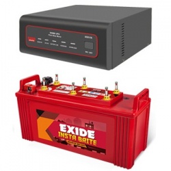Exide XTATIC 650VA Sine Wave UPS AND Exide Insta Brite IB1500 150 Ah Battery
